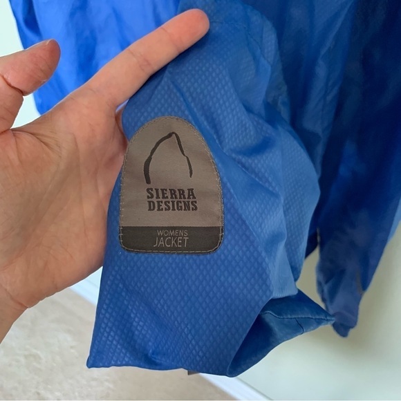 Sierra Designs Blue Packable Rain Jacket Small S - Picture 8 of 8